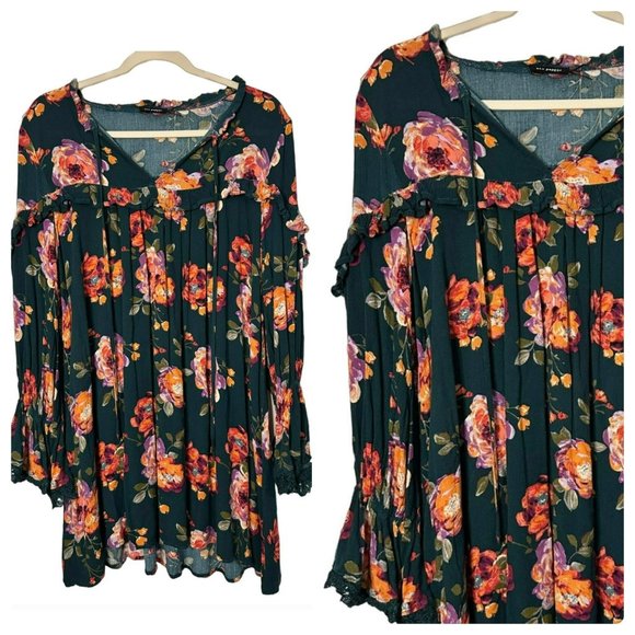 Blue Pepper Y2K Style Ladies Flowy Floral Colorful Dress Ladies Dress Size Small - Picture 1 of 7